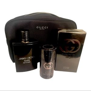 Men’s Set of Gucci Cologne & Deodorant with Travel Case, Bonus Gift included,NEW